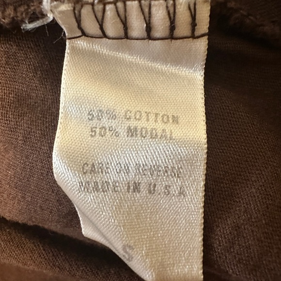 Barbara Lesser Vintage Long Sleeve Tunic Copper Metallic Top - Picture 7 of 8